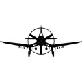 Homepage Corsair Plane Silhouette  Laser - 38 x 15 in. HO1125131